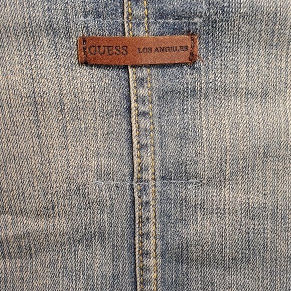 Guess Fitted Denim Jean Jacket, Size L - Picture 10 of 12